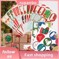 RUPANBO039392692 DIY Cookie Candy Tag Self Adhesive Sealing Gift Paper Sticker Xmas Ornament Package Label Merry Christmas