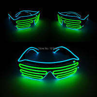 New Type Novelty Lighting Fashionable Child Plastic Toys Safety Cool LED Neon Glasses with Function of Flashing&amp;Steady on