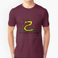 No Step On Snek T Shirt Cotton 6Xl Dont Tread On Me Funny Gadsden Flag American Dont Tred On Snek 4Chan Meme Pol