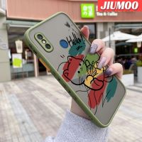 เคส JIUMOO สำหรับ Xiaomi Redmi 8 8A 8A Pro เคสการ์ตูนรูปแมวแบบเรียบง่ายปลอกแข็งกันแรงกระแทกนิ่มแฟชั่นขอบซิลิโคนเคสมือถือคลุมทั้งหมดป้องกันเลนส์กล้อง