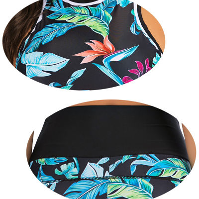HotSwimwear ชุดว่ายน้ำ2023ผู้หญิงบิกินี่ Beachwear ชุดว่ายน้ำ Push Up พิมพ์สอง Swimwears Tankinis ชุดขนาดบวกชุดว่ายน้ำสตรี