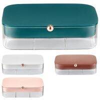 Large-Capacity Double-Layer Jewelry Box Nordic Luxury Earrings Necklaces Ring Accessories 30 Grids Storage Display Box