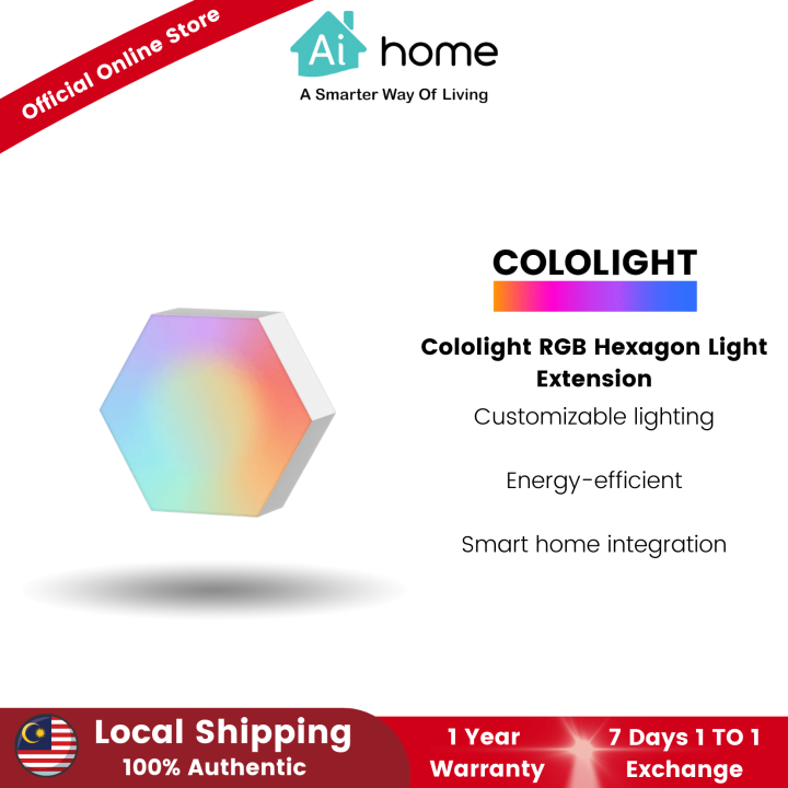 Aihome Cololight RGB Hexagon Light Extension Customizable lighting  Energy-efficient Smart home integration