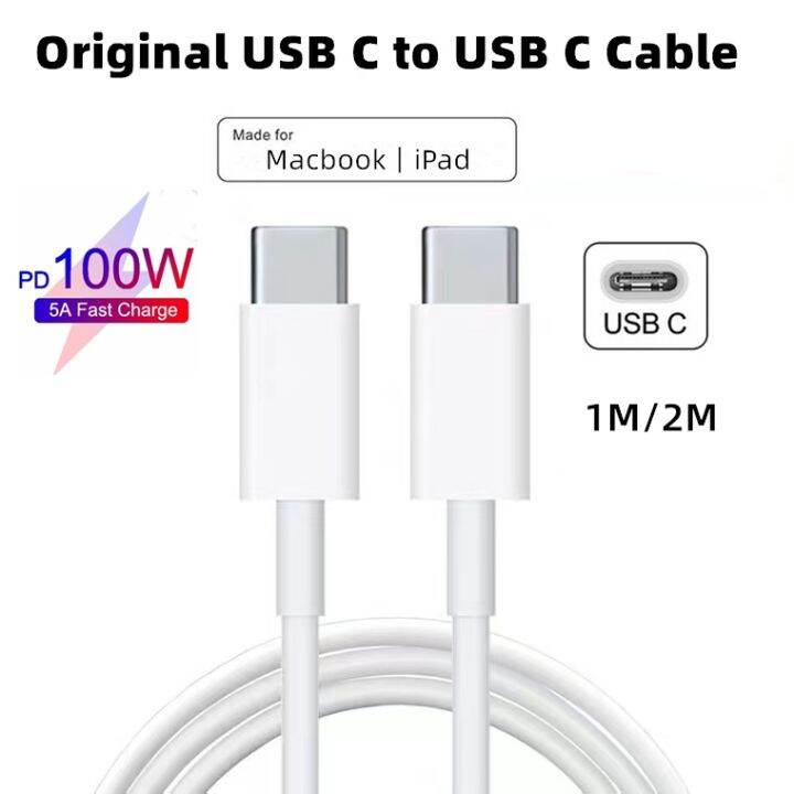 Original USBC to USBC Charge Cable For MacBook Air iPad Pro iPad Mini