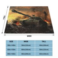 World of Tanks Self Propelled War Ganme Blanket Flannel Poster Cozy Soft FLeece Bedspread