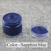 【2023】Sapphire Blue Leather Paint สีครีมรองเท้าสำหรับกระเป๋าโซฟาที่นั่ง Scratch Leather Dye Repair Restora