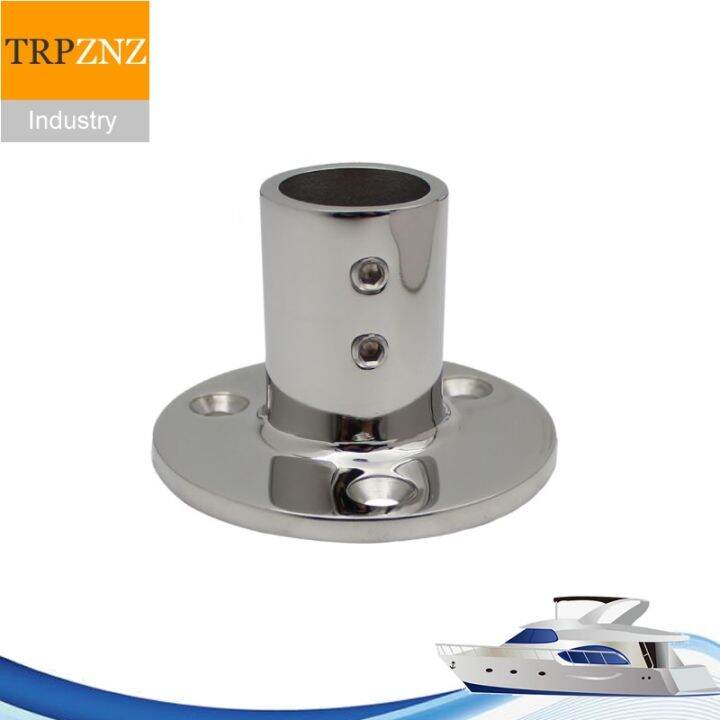 316 stainless steel 90 degree round pipe seat flange Yacht accessories ...