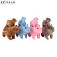 LZCA Capybara หนูตุ๊กตาผ้ากำมะหยี่หลากสีน่ารักการ์ตูน Capybara ยัดนุ่นสำหรับเป็นของขวัญวันเกิดสำหรับเด็กของเล่นตุ๊กตานุ่มๆ