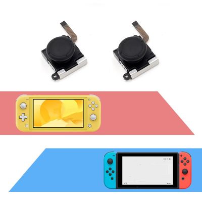 ”【；【-= 2-Pack Joycon Joystick 3D Analog Thumb Stick Replacement Kit For Nintendo Switch Include Screwdrivers Thumb Stick Caps