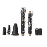 Bakelite Clarinet Graded Examination ง่ายตลก Bakelite คลาริเน็ตสำหรับผู้เริ่มต้น (สีดำ IN560)