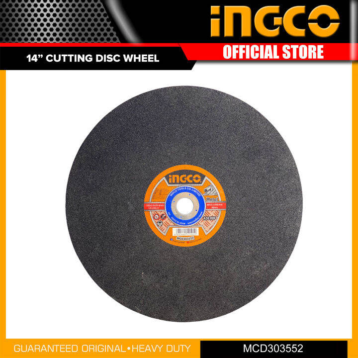 Ingco MCD303552 Industrial Abrasive Metal Cutting Disc Wheel 14" for
