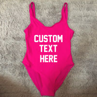 CUSTOM TEXT 2021 New Swimsuit Bikini Plus Size Bathing Suit High Cut Low Back Beachwear wholesale swimwear women