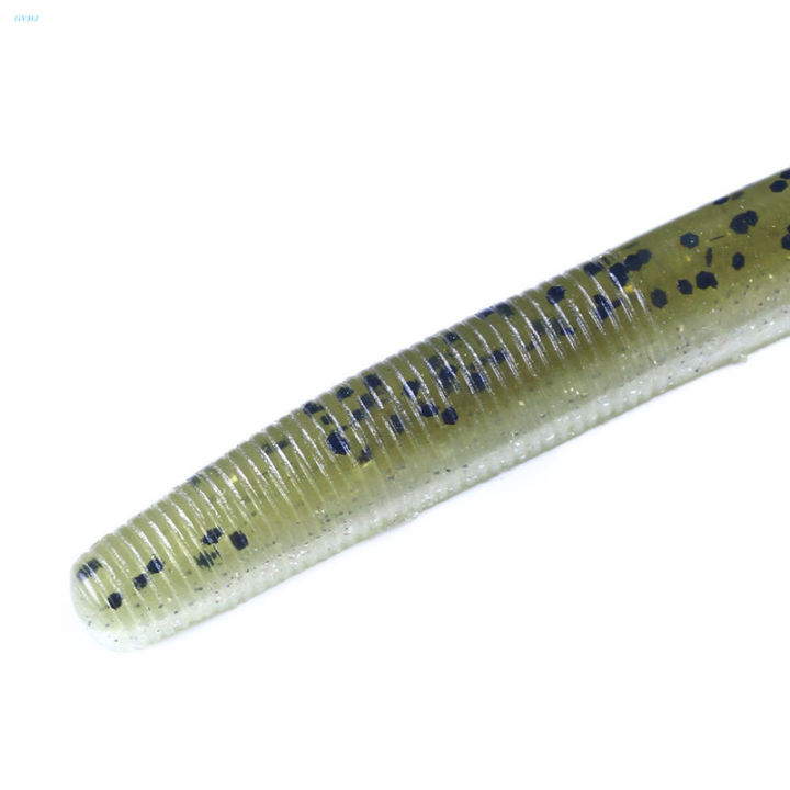 gvhj-เหยื่อตกปลาไส้เดือนนุ่มนิ่ม-umpan-pancing-lembut-6ชิ้นสีคู่เหยื่อตกปลารูปหนอนใหม่11-5ซม