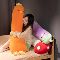 Cartoon Toy Chick Plush Long Vegetable Looks Clip Leg Sleeping Gift Pillow Girls