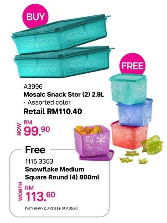 Tupperware B2B Snack Store 2.9L 