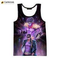 Anime JoJos Bizarre Adventure Fashion Men Tank Tops Sleeveless T Shirts Digital Printing Harajuku Tops 3D Printed Oversized Tees