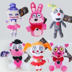 ❖1pcs FNAF Plush Toys 18cm Five Nights At Freddy's 4 Freddy Bear Chica  Bonnie Foxy Plush Keychain Pe