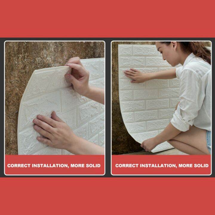 15pcs-self-adhesive-3d-brick-sticker-diy-waterproof-foam-wallpaper-room-kitchen-roof-ceiling-background-wall-decals