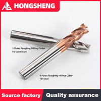 4ขลุ่ยหยาบ EndMill CNC เครื่องมือเครื่องจักรกลกลึงสแตนเลสตัดกัดแบนหยาบ End Mill หยาบตัดกัด