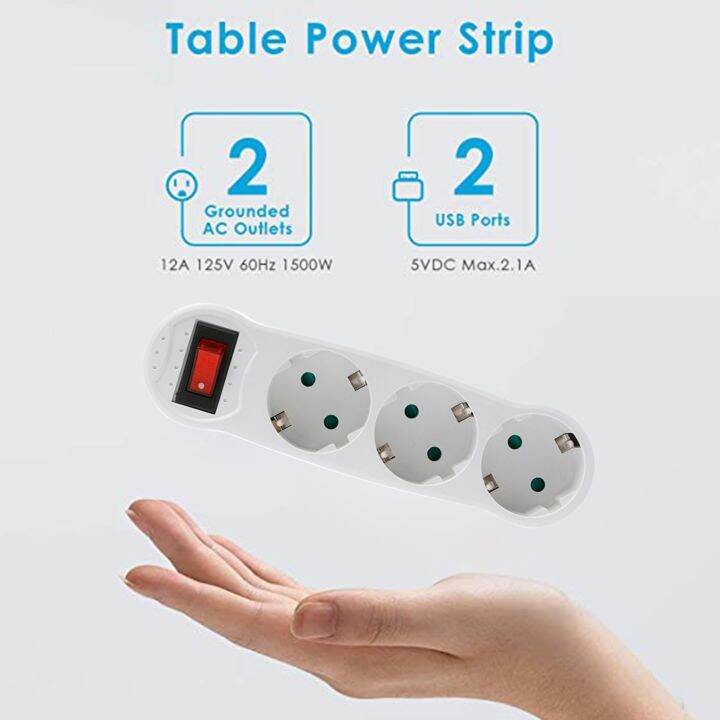 dual-usb-ports-1-to-3-way-eu-standard-power-adapter-socket-strip-porous-terminal-board-16a-conversion-plug-dropshipping-m