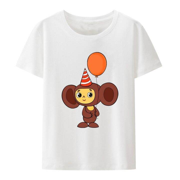 รัสเซียคลาสสิก-cheburashka-ตาใหญ่พิมพ์ลายการ์ตูนลิง