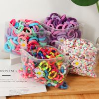 ✱♠❍ Girl Candy Color Hair bands Small Elasticity Rubber Band Nylon Thickened Headband Children Ponytail Fixer baby Hair Accessories