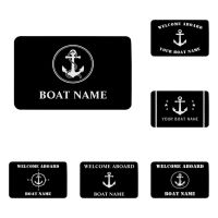 Black Anchor Nautical Door Mats Kitchen Floor Mats Soft Bathroom Mats Furniture Foyer Mats Hallway Mats Entrance Door Mats