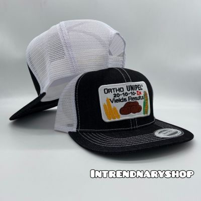 หมวก หมวกตาข่าย หมวกวินเทจ หมวกแนววินเทจ โลโก้ Vintage ORTHO UNIPEL Snapback หมวกHIPHOP