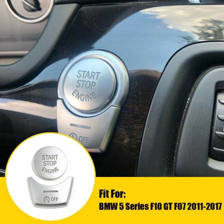 สำหรับ-bmw-5-seri-f10-gt-f07-2011-6-17-tombol-tekan-nyala-mati-mesin-การตกแต่งภายใน-mobil-penutup-trim-stiker-perak-sesori-dekorasi-mobil