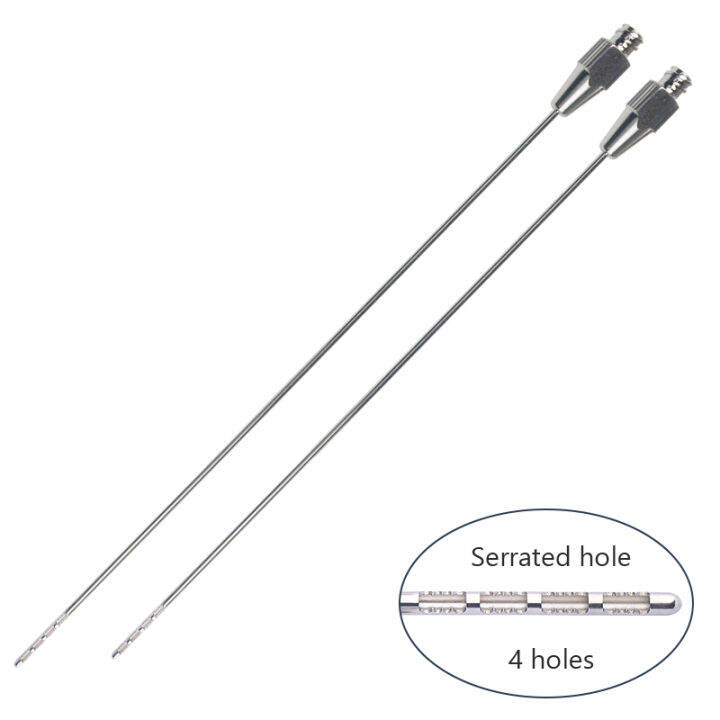 Liposuction Needle Autoclavable Serrated 4 Holes Cannula Luer Lock Fat ...