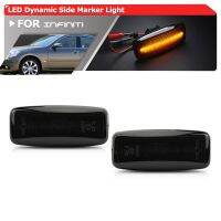 2x Smoked Dynamic Amber Led Flowing Side Marker Blinkers Turn Signal Lamps For Infiniti M35 M45 FX35 FX45 QA60 For Nissan