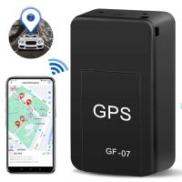 การติดตามเรียลไทม์ GPS ติดตามรถ GF-07ขนาดเล็กป้องกันการโจรกรรมป้องกันการสูญหายเครื่องระบุตำแหน่งซิมข้อความ