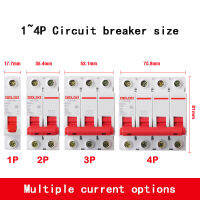 สวิตช์ไฟ4P Mcb Dz47s-63เบรกเกอร์ขนาดเล็ก