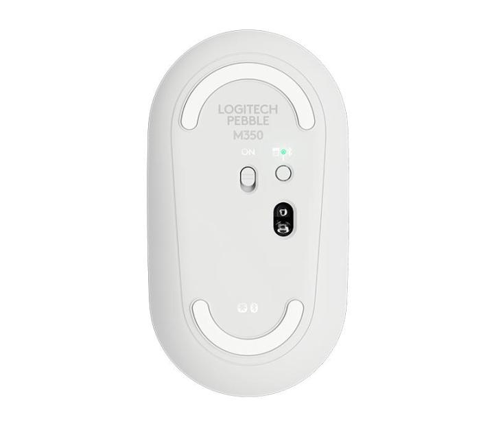 logitech-m350-pebble-wireless-mouse-สีขาว-ประกันศูนย์-1ปี-ของแท้-offwhite