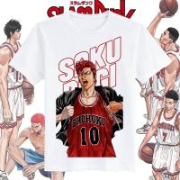 เสื้อยืดแฟชั่นอะนิเมะ Sakuragi Hanamichi Rukawa Kaede