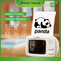 Peripage A2 Mini เครื่องพิมพ์ความร้อน Pocket Label Maker All In One BT Connect แท็กกาว DIY วันที่ Icture Photo Label Memo Notes Journal ใบเสร็จรับเงิน1Pcs ม้วนกระดาษความร้อนเข้ากันได้กับ Android IOS สมาร์ทโฟน WindowsPrinter House