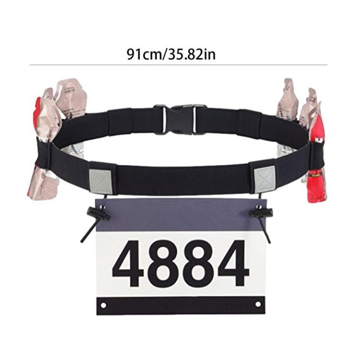 race-number-belt-resilient-reflective-triathlon-race-belts-for-running-adjustable-wear-resistant-race-bib-holder-with-6-energy-gel-hoops-for-marathon-cycling-smart