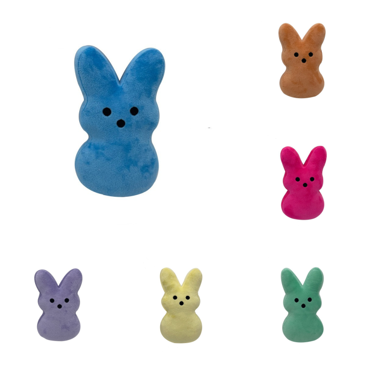 born-peeps-just-easter-bunny-plush-rabbit-yellow-blue-stuffed-marshmallow-soft