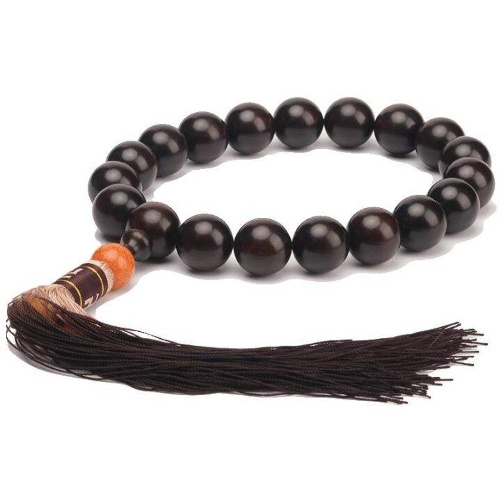 สร้อยข้อมือไม้มะเกลือธรรมชาติ-2-0-ลูกประคำมือถือวัสดุเก่าจมอยู่ใต้น้ำไม้จันทน์สีม่วงข้อความเล่นพระประคำผู้ชายและผู้หญิงจี้รถ