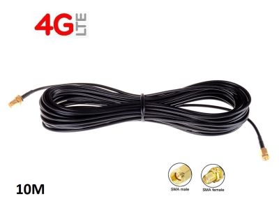 สายอากาศ 4G 3G Router RP-SMA Extension Cable Cord for 3G 4G Wireless Router 10M