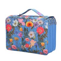 ❖☸❂ 250 Slots Colored Pencil Case Organizer with Zipper Large Capacity Pen Holder Bag for Student or Artist