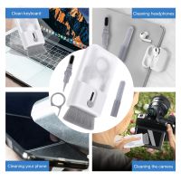 6 in 1 Cleaner Kit Computer Earphone Cleaner Brush Keyboard Cleaning Tool Screen Wipe Cloth for Headphone Phone Laptop