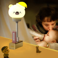 LED Chlidren USB Night Light การ์ตูนน่ารัก Night โคมไฟหมีรีโมทคอนโทรลสำหรับเด็กทารกห้องนอน Decor โคมไฟข้างเตียง Christmas Gift