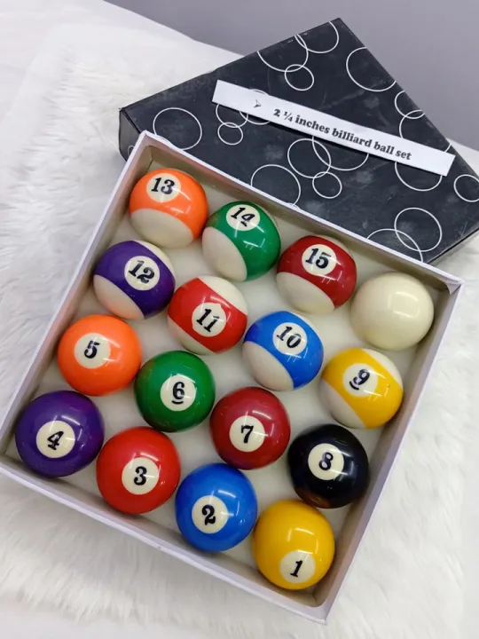 STANDARD SIZE BILLIARD BALL SET (2 1/4) / BOLA SA MESA NG BILYARAN