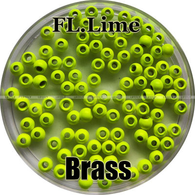 Fluorescent Lime Color, 200 ss Beads, Countersunk, Fly Tying, Fishing