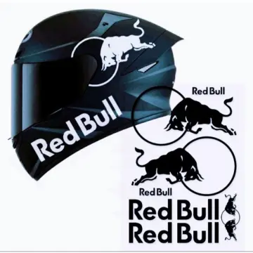 Redbull Stickers Set, Redbull Decals, Helmet Stickers, Easily Use