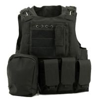 AAV Tactical Combat Airsoft Paintball Hunting Shooting Combat Molle Vest Chest Rig Harness W/ Triple 5.56mm Mag Pouch