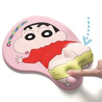 YWJ74สำหรับ PC แผ่นรองเมาส์สรีรศาสตร์ลายอนิเมะ Shinnosuke Crayon Shin-Chan ที่รองเม้าส์ข้อมือส่วนที่เหลือของข้อมือ