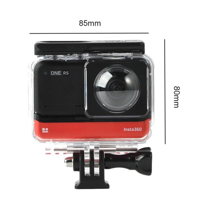 กล่องกันน้ำกระเป๋ากล้องกันน้ำที่คลุมพกพาได้เคสห่อหุ้มกันตกอุปกรณ์เสริมสำหรับ-insta360หนึ่งกล้องพาโนรามา-rs
