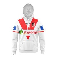 2023 ST GEORGE DRAGONS บ้านรักบี้ JERSEY เด็กเสื้อสวมหัวมีฮู้ด